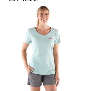 REI light blue v neck